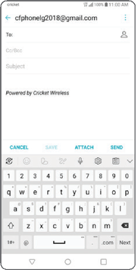 LG - Stylo 5 - Create and send an email message Create and send an email message