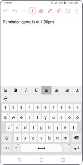 LG - Stylo 5 - Create memos with QuickMemo®+ Create memos with QuickMemo®+