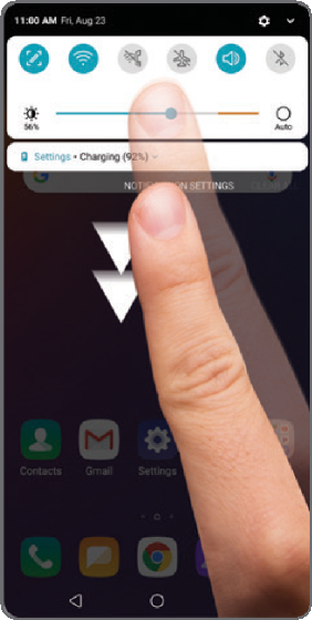 LG - Stylo 5 - Touch Screen - Notification panel Touch Screen - Notification panel