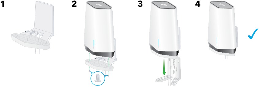 NETGEAR - Orbi Pro WiFi 6 - Wall Mount Wall Mount