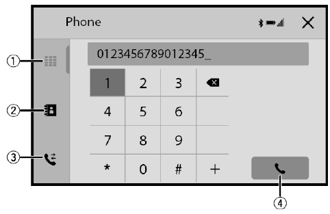 Pioneer - SPH-DA160DAB - Bluetooth telephone operation Bluetooth telephone operation