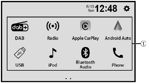 Pioneer - SPH-DA160DAB - Selecting the source Selecting the source