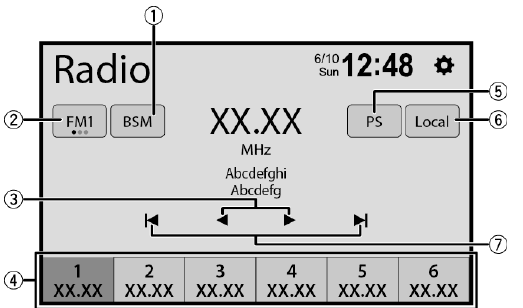 Pioneer - SPH-DA160DAB - Tuner operation Tuner operation