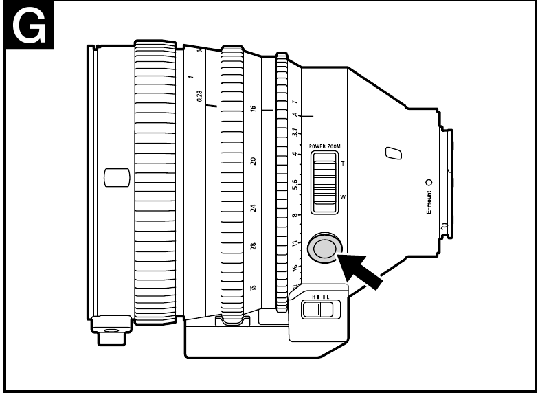 Sony - E-mount FE C 16-35mm T3.1 G - Using the Focus Hold Button Using the Focus Hold Button