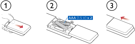 PHILIPS - 5766 Series - Install the Batteries Install the Batteries