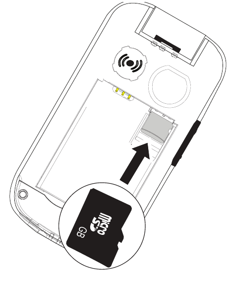 Doro - 7060 - Insert the memory card Insert the memory card