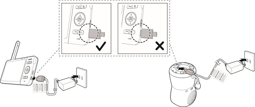VTech - RM5754HD - Charge the parent unit battery Charge the parent unit battery