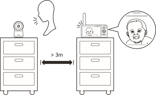 VTech - RM5754HD - Positioning the HD video monitor Positioning the HD video monitor