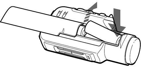SONY - M-100MC - To take out the battaries - diagram To take out the battaries - diagram