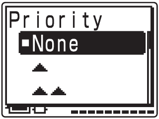Sony - ICD-MX20 - Adding Priority Mark(s) - Step 3 Adding Priority Mark(s) - Step 3