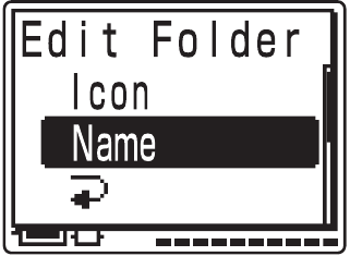 Sony - ICD-MX20 - Changing a folder name - Step 2 Changing a folder name - Step 2