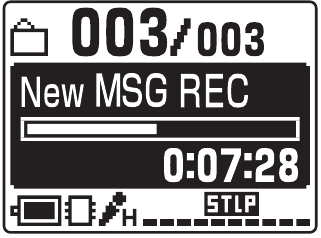 Sony - ICD-MX20 - Dividing a Message - Example 1 Dividing a Message - Example 1