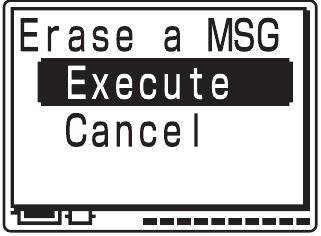 Sony - ICD-MX20 - Erasing messages one by one - Step 3 Erasing messages one by one - Step 3