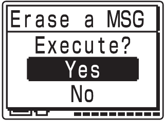 Sony - ICD-MX20 - Erasing messages one by one - Step 4 Erasing messages one by one - Step 4