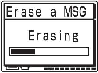 Sony - ICD-MX20 - Erasing messages one by one - Step 5 Erasing messages one by one - Step 5