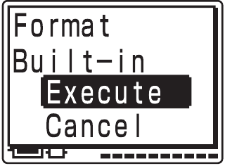 Sony - ICD-MX20 - Formatting the Memory - Step 3 Formatting the Memory - Step 3