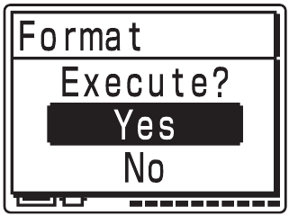 Sony - ICD-MX20 - Formatting the Memory - Step 4 Formatting the Memory - Step 4