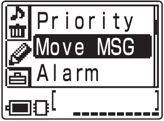 Sony - ICD-MX20 - Moving Messages to a Different Folder - Step 3 Moving Messages to a Different Folder - Step 3