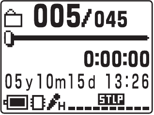 Sony - ICD-MX20 - Playing Back a Message at a Desired Time with an Alarm - Step 1 Playing Back a Message at a Desired Time with an Alarm - Step 1