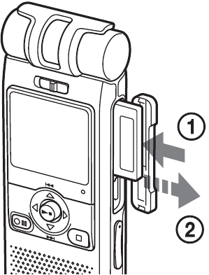Sony - ICD-MX20 - Removing the Removing the