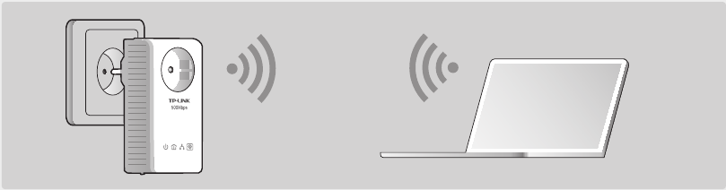 tp-link - AV500 - Customize the Extender’s Wi-Fi Settings - Step 1 - Connect the computer to the extender Customize the Extender’s Wi-Fi Settings - Step 1 - Connect the computer to the extender