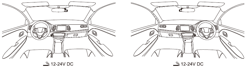 Kenwood - DRV-A501W - Connect To Car Power Outlet Connect To Car Power Outlet