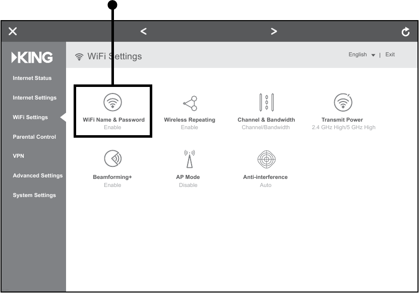 KING - WiFiMax KWM2000 - First-Time Use - Step 3 First-Time Use - Step 3