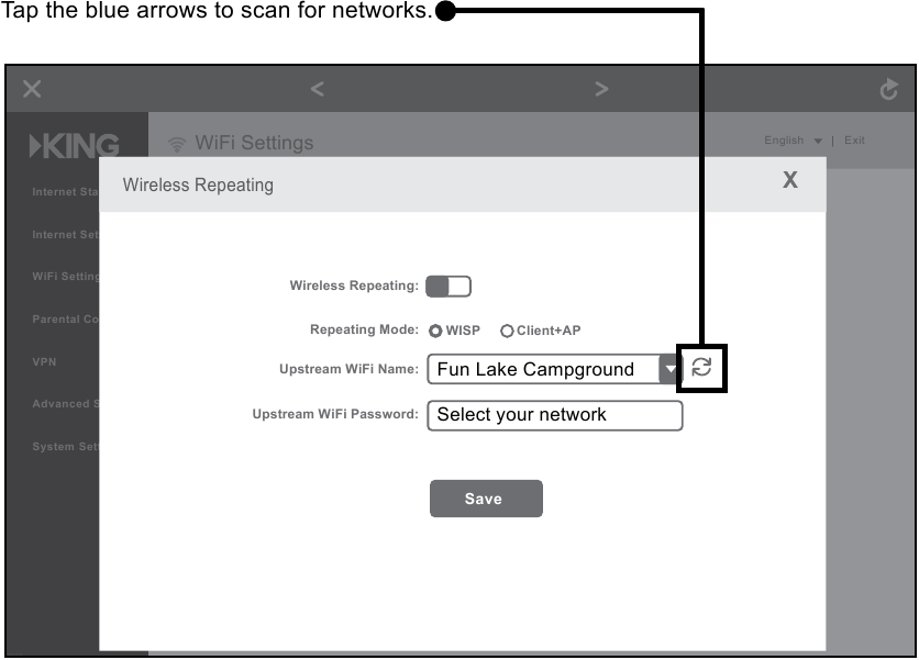 KING - WiFiMax KWM2000 - Standard Operation - Step 4 Standard Operation - Step 4