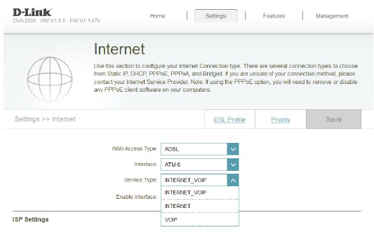 D-Link - TALK BOX Series - VoIP Setup - Step 2 - Enable VoIP VoIP Setup - Step 2 - Enable VoIP