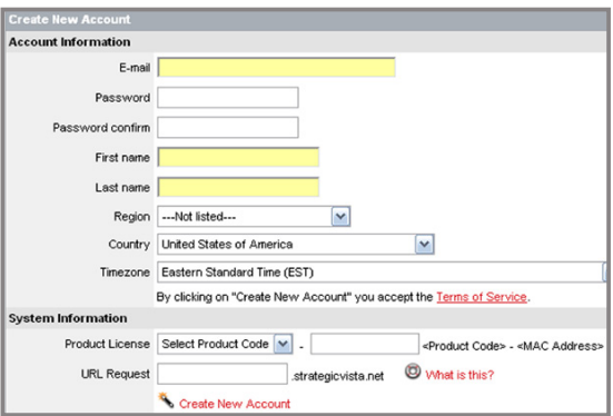 Digimerge - DH200+ Series - Complete New Account Information Complete New Account Information