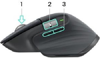 Logitech - MX Master 3 - App-Specific Settings - Buttons location App-Specific Settings - Buttons location