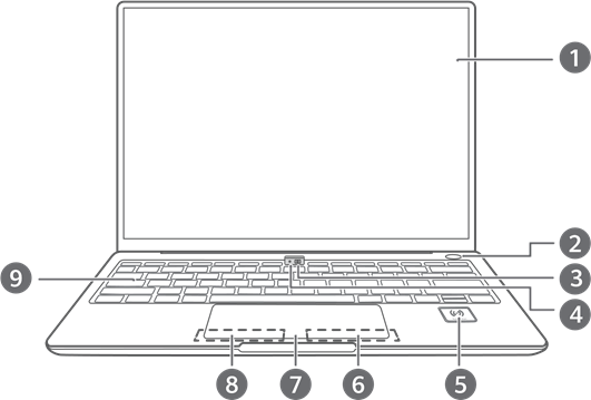 Huawei - MateBook 14 - Front side Front side