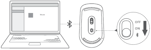 Huawei - MateBook 14 - Pairing the Bluetooth mouse with your computer Pairing the Bluetooth mouse with your computer