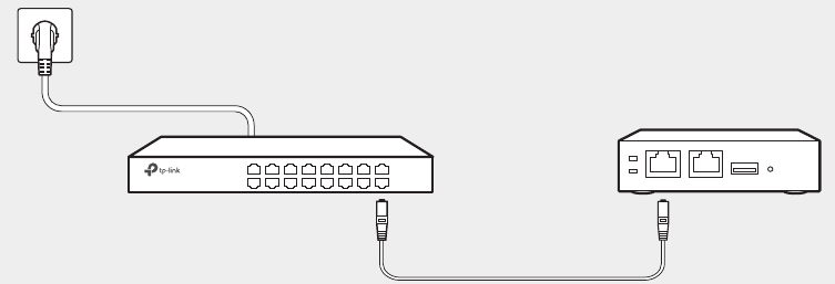 TP-Link - Omada OC200 - Power on - Via Standard PoE Device Power on - Via Standard PoE Device