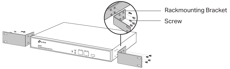 TP-Link - Omada OC200 - Rack Installation - Step 1 Rack Installation - Step 1