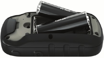 Garmin - ETREX 22X - Installing AA Batteries Installing AA Batteries