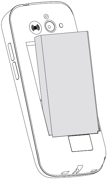 Doro - 7010 - Insert the battery Insert the battery