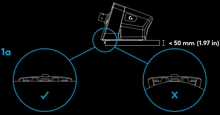 Logitech - PRO RACING WHEEL - INSTALLATION - DESK- Step 1 INSTALLATION - DESK- Step 1