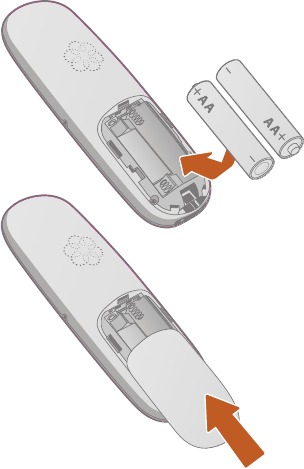 ooma - HD2 - Insert Batteries Insert Batteries