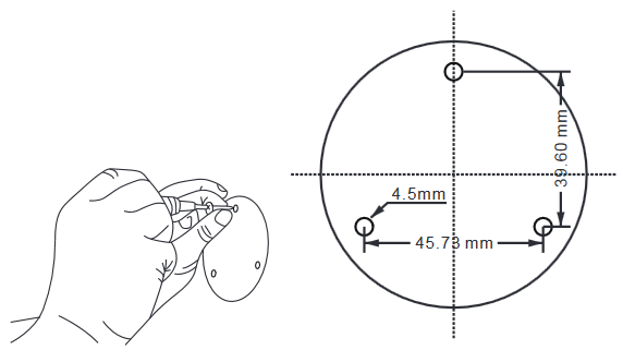 Motorola - FOCUS 72 - Drill the Screw Holes Drill the Screw Holes