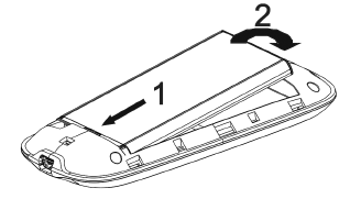 ZTE - MF60 - Inserting SIM Card and Battery - Step 2 Inserting SIM Card and Battery - Step 2