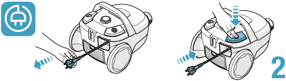 Electrolux - CompactGo Cyclonic - Electrical cable Features Electrical cable Features