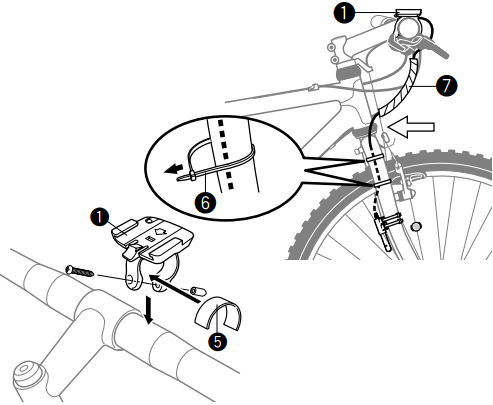 Cateye - Enduro 2 - Installation - Bracket Installation - Bracket