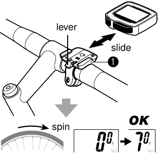 Cateye - Enduro 2 - Installation - Main unit Installation - Main unit