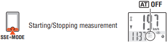 Cateye - MICRO Wireless - Manual mode Manual mode