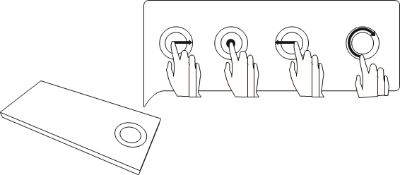 Bang & Olufsen - BeoSound Moment - Using the wheel for regulation volume Using the wheel for regulation volume