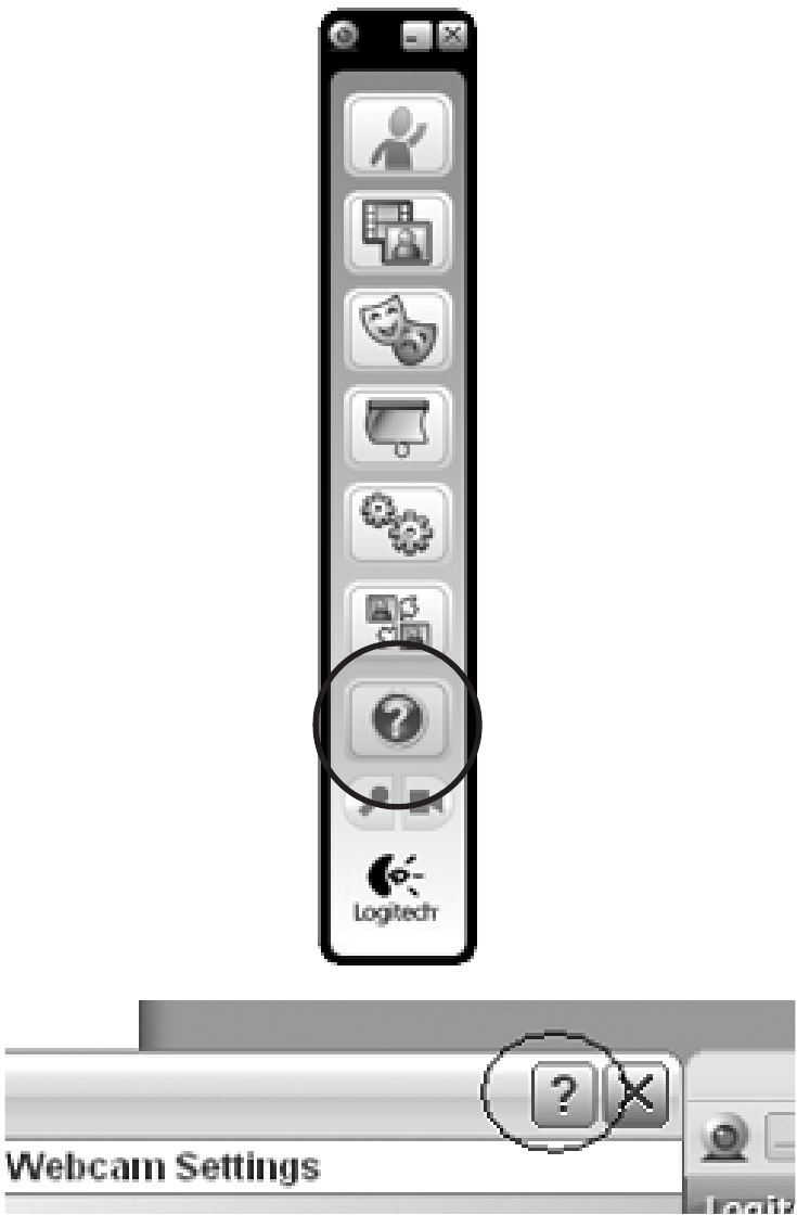 Logitech - Webcam C250 - Accessing an Application Help Accessing an Application Help