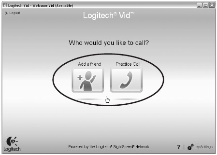 Logitech - Webcam C250 - Add a friend or make a practice call Add a friend or make a practice call