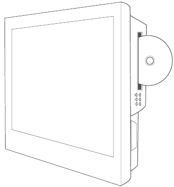 RCA - LED32G30RQD - Inserting a disk to DVD player Inserting a disk to DVD player