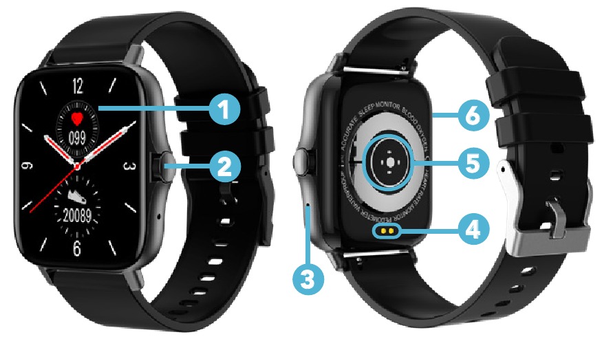Bauhn - ASW-0822 - Parts of the watch Parts of the watch